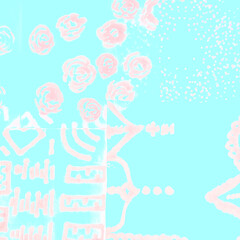 Indigo Blurred Purple Floral Decoration. Tender Vivid Cloud Watercolor Poster. Pink Sunrise Violet Bohemian Fashion. Tender Vivid Pink Watercolor Poster.