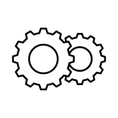 setting icon vector sign