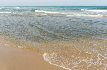 Paz en las olas del mar.