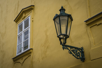 Fototapeta na wymiar Historic street in Prague.