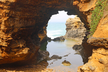 Fototapeta na wymiar In the grotto - Victoria, Australia