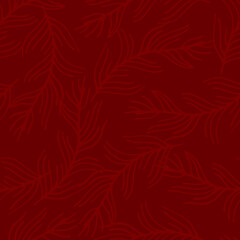 Ornamental vintage seamless pattern on burgundy background for fabrics, scrapbooking, wrapping.