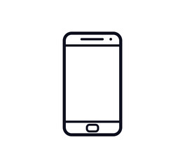 Hand phone icon vector logo design template