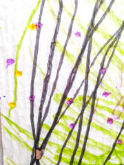 Distress Line Pattern. Wave Handwritten Linear