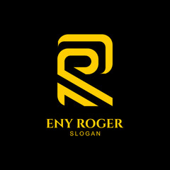 Simple Elegant ER Monogram Logo