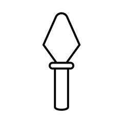 trowel tool repair maintenance and construction equipment line style icon