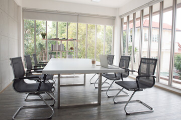 interior of meeting room in an office