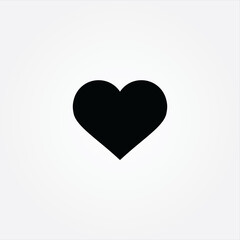 Heart icon design style for web site and mobile app