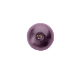 Fresh ripe acai berry isolated on white, top view