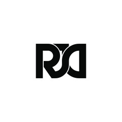 rjd letter original monogram logo design