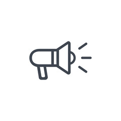 loudspeaker icon vector, stock vector illustration flat design style