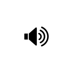 Sound icon vector. Speaker sign, volume symbol