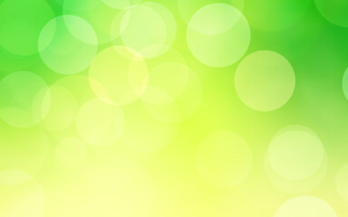 Green white and yellow luxury focus blur background. Abstract bokeh soft light gradient for concept ecology with graphic design poster banner and backdrop.