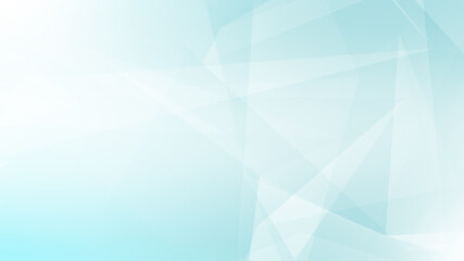 Abstract blue white and gray polygon triangle pattern gradient background. 3d render illustration.