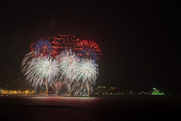 fireworks in the night
