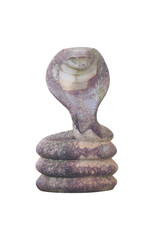 snake statue isolated on white background