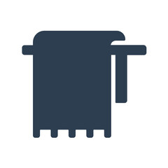 Bath towel icon.