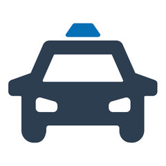 Obraz premium Taxi car icon.