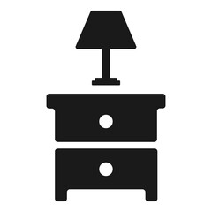 Lamp table icon.