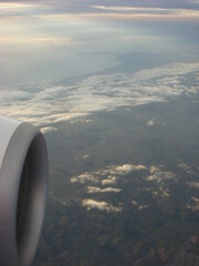 view from airplane window