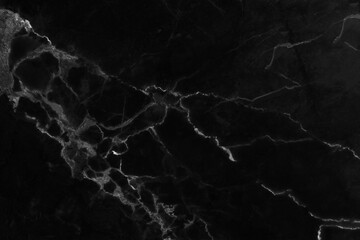 Black marble natural pattern for background, abstract natural marble black and white