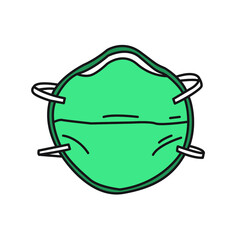 Simple vector line Safety Mask, corona mask, respiratory mask,
hospital protecting mask, air soft mask
