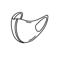 Simple vector line Safety Mask, corona mask, respiratory mask,
hospital protecting mask, air soft mask
