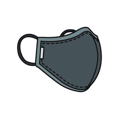 Simple vector line Safety Mask, corona mask, respiratory mask,
hospital protecting mask, air soft mask
