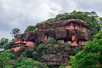 Natural background, high angle from the high mountains that can see the scenery around, the wind...