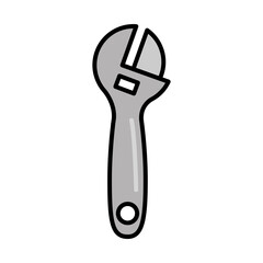 adjustable wrench tool repair maintenance and construction equipment line and fill
