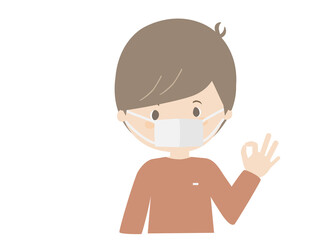 A man wearing a mask and posing OK