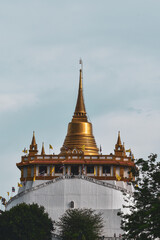 Naklejka premium Templo Wat Saket de la ciudad de Bangkok