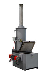 Installation for waste disposal by incineration. Incinerator. Cremator. Isolated image.