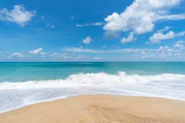 Seawater on sandy beach