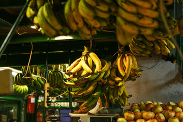 market full of grains fruits vegetables and vegetables in Venezuela