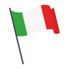 Waving flag of Italy