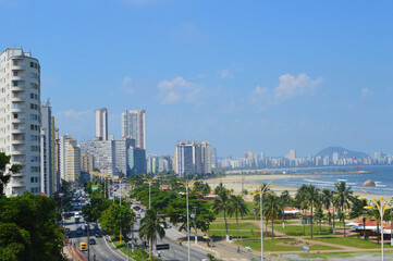 Fototapeta na wymiar SAO VICENTE, SAO PAULO, BRAZIL - Beautiful view of the city