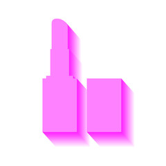 Circle arrows and blue shadow on white background, sign for design, vector illustration