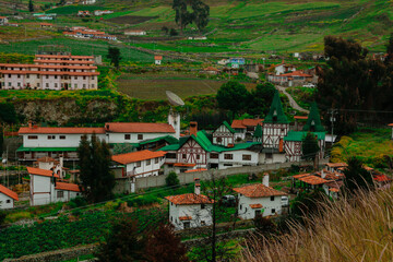 Venezuelan river lakes sunset cloudy south america cabins mountain agriculture river autumn cold american beautiful houses