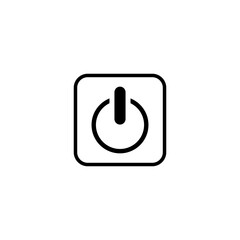 power button icon vector symbol isolated illustration white background