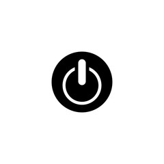 power button icon vector symbol isolated illustration white background
