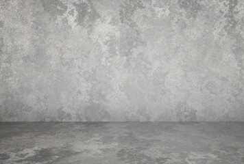 plaster wall, grey background