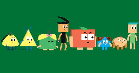 Various characters, too many styles and personalities