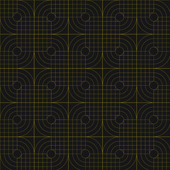 premium seamless geometric pattern  with gradient gold color.fit for background tile texture etc