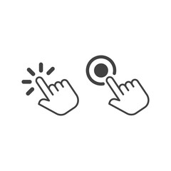 Hand pointer icon for website and mobile