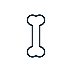 Bone outline icons. Vector illustration. Editable stroke. Isolated icon suitable for web, infographics, interface and apps.