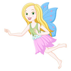 Fototapeta na wymiar Illustration of cute fairy cartoon