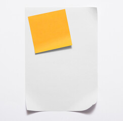 sheet of paper isolated on white
