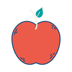 apple fresh fruit healthy icon