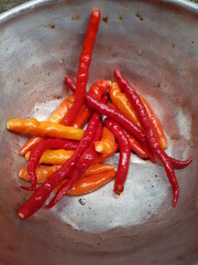 Long Fresh Red and Orange Chilly